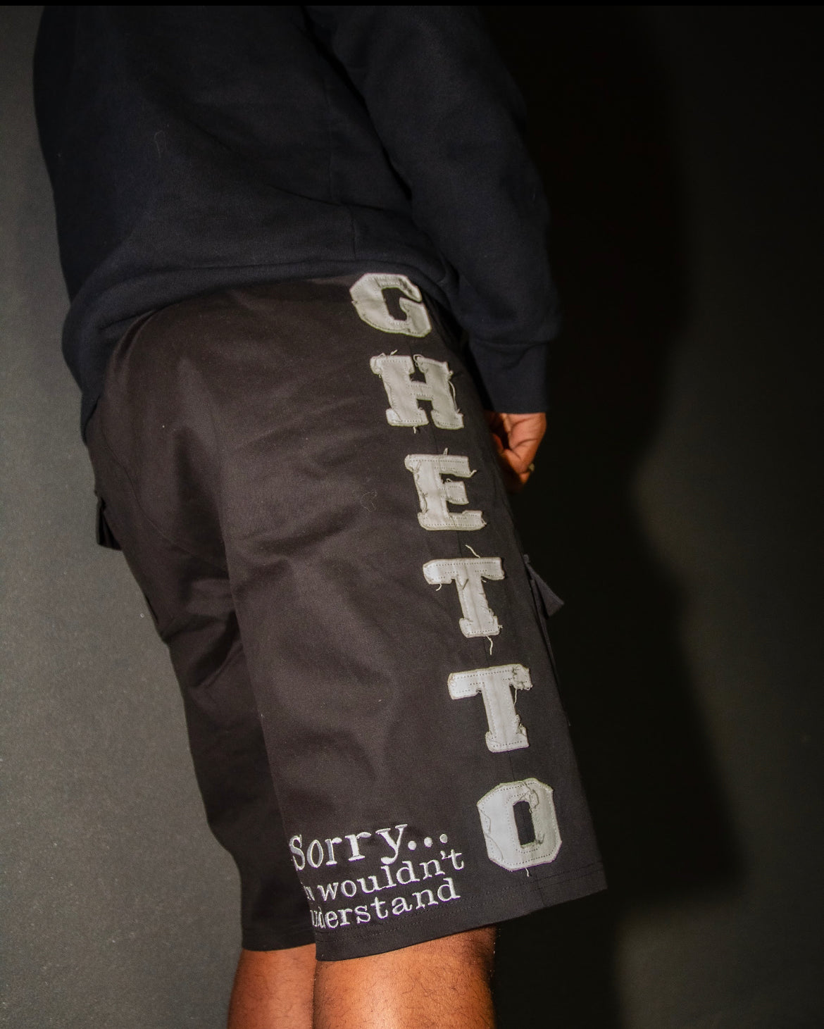 Black S.Y.W.U CARGO SHORTS