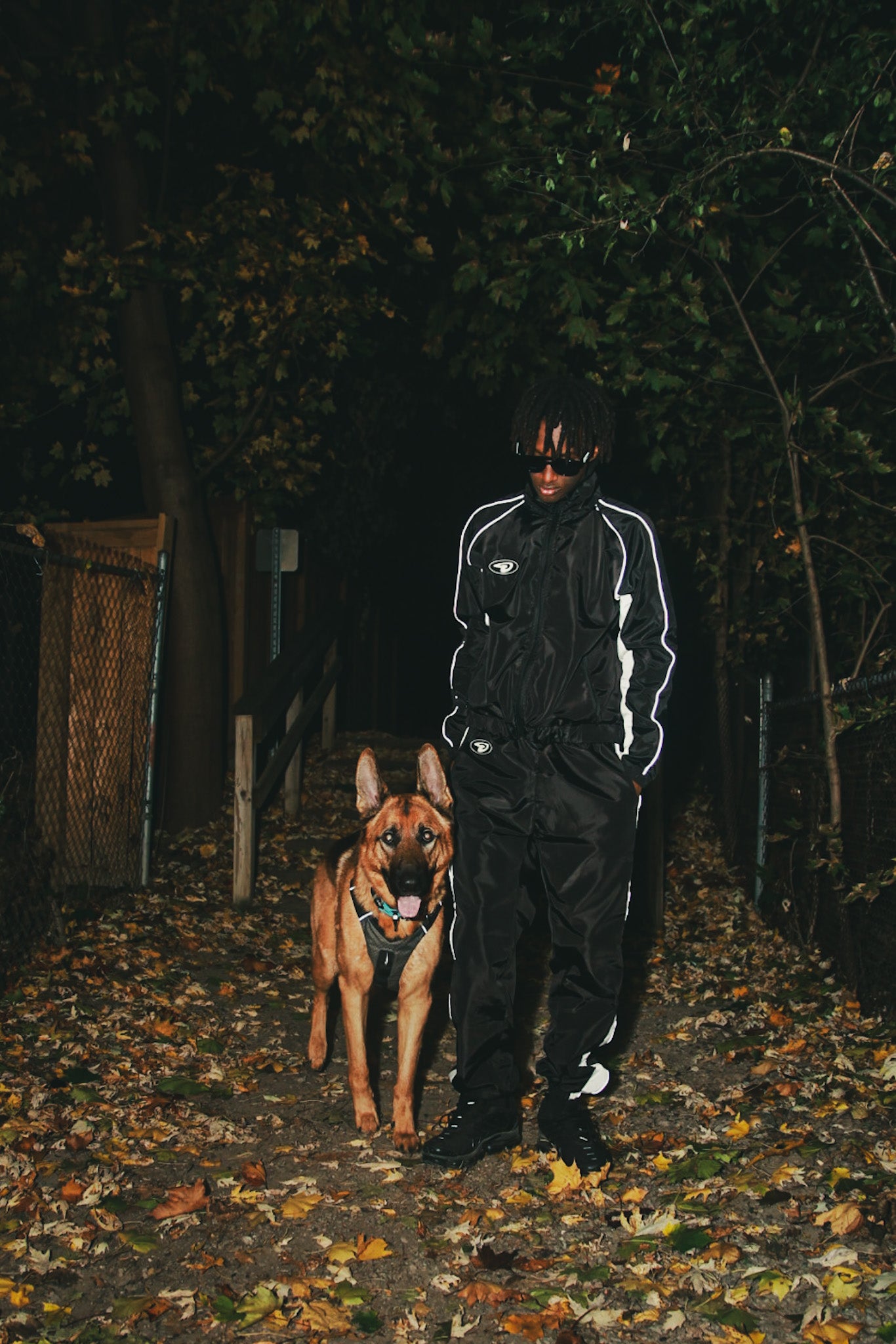 Black Reflective Pants