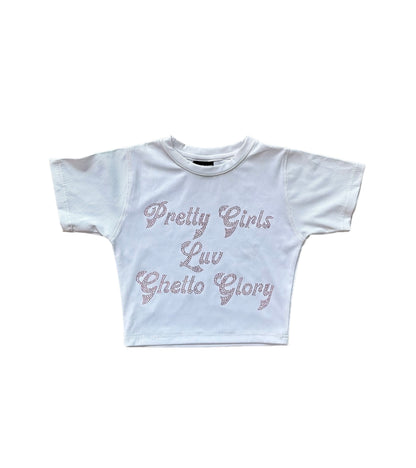 Pretty Girls Luv Ghetto Glory Sleeved Croptop