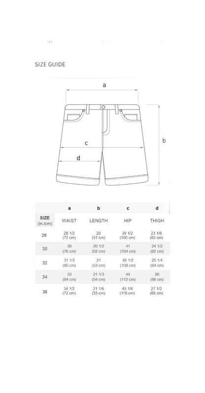 Washed Denim Jean Shorts(Grey)